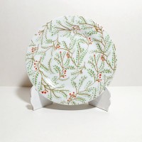 Plato Pan, porcelana linea dorada